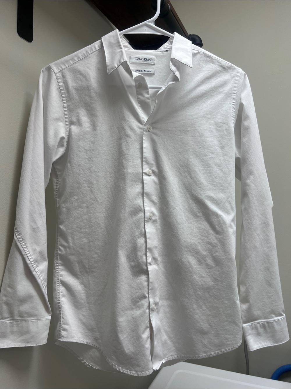Calvin Klein White Men’s Long-Sleeve Button Shirt